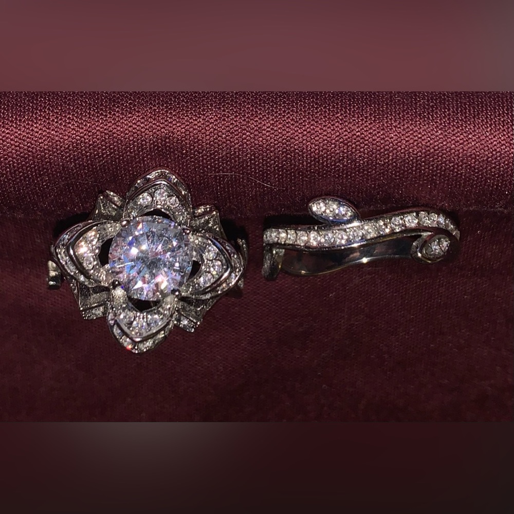 Floral & Vine 925 ring set